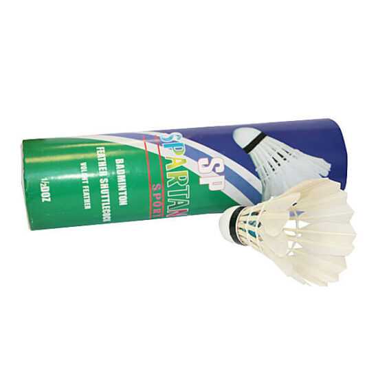 Péřové míčky na badminton Spartan Natur Feder Spartan Péřové míčky na badminton Spartan Natur Feder