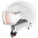 Lyžařská přilba Uvex HLMT 600 Visor Velikost helmy: 55-57 cm / Barva: bílá