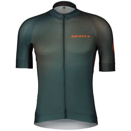 Pánský cyklistický dres Scott RC Pro SS Velikost: L / Barva: zelená/oranžová Pánský cyklistický dres Scott RC Pro SS Velikost: L / Barva: zelená/oranžová