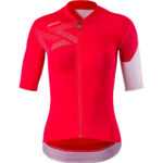 Dámský cyklistický dres Silvini Rosalia Velikost: XL / Barva: červená/růžová