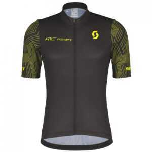 Pánský cyklistický dres Scott M's RC Team 10 SS Velikost: M / Barva: černá/žlutá