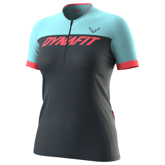 Dámský cyklistický dres Dynafit Ride Light 1/2 Zip SS Tee W Velikost: L / Barva: modrá/černá Dámský cyklistický dres Dynafit Ride Light 1/2 Zip SS Tee W Velikost: L / Barva: modrá/černá