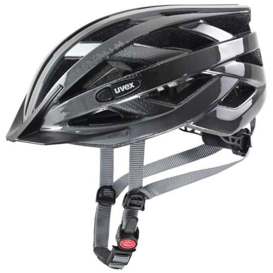 Cyklistická helma Uvex Air wing Velikost helmy: 56-60 cm / Barva: šedá/černá
