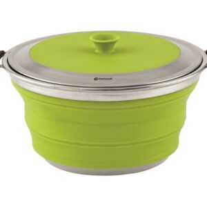 Hrnec s poklicí Outwell Collaps 4.5L Lime Green