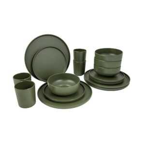 Bo-Camp Sada nádobí 16 ks - Zelená